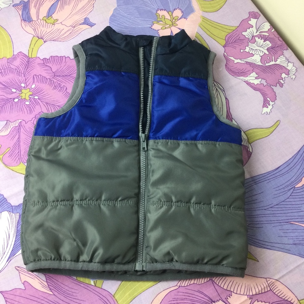 NWOT Wonder Kids Zip-Up  Warm blue/Gray Vest
